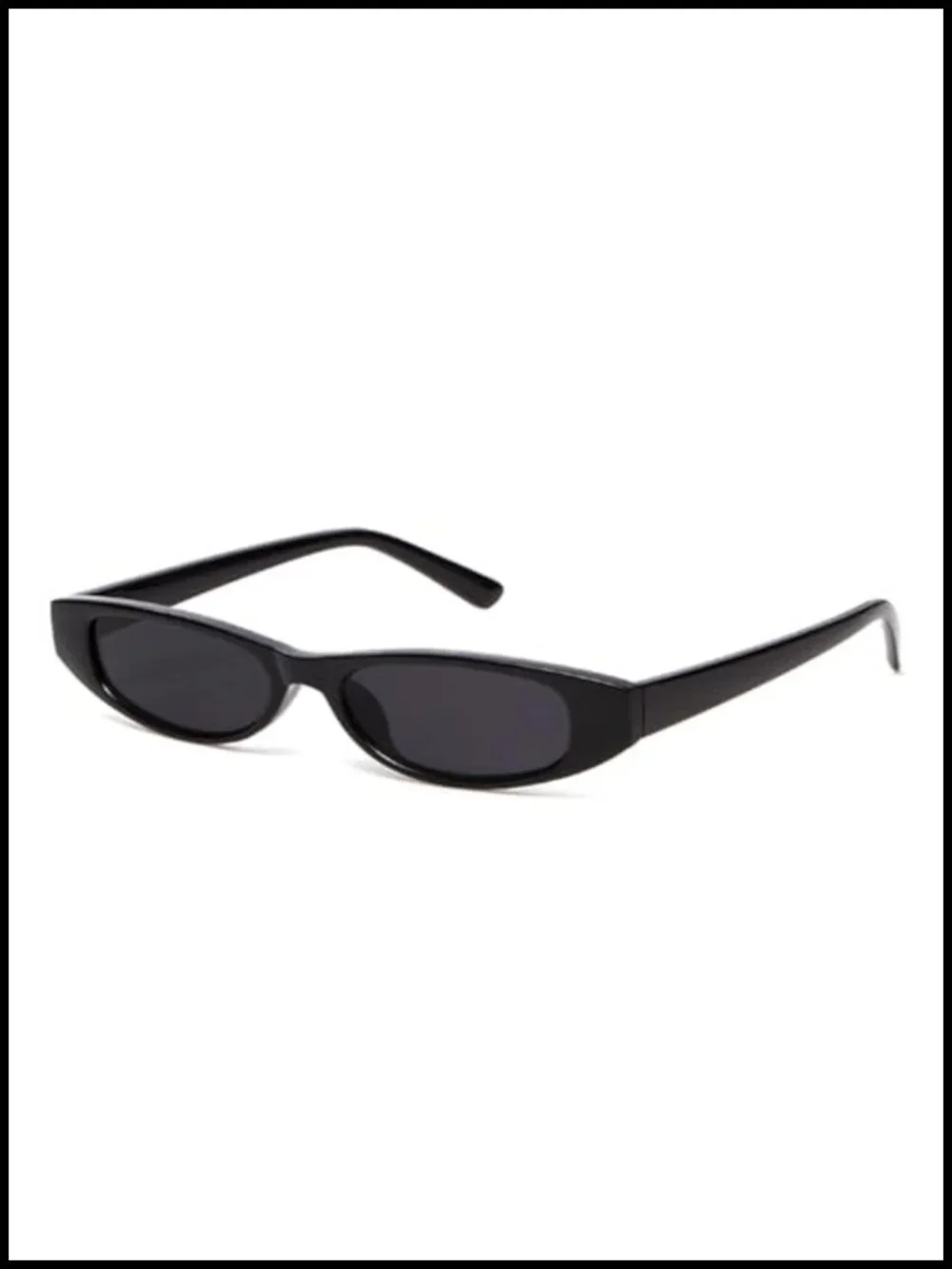 Cat Eye Narrow Sunglasses Retro Y2K Small 90s UV400 Shades